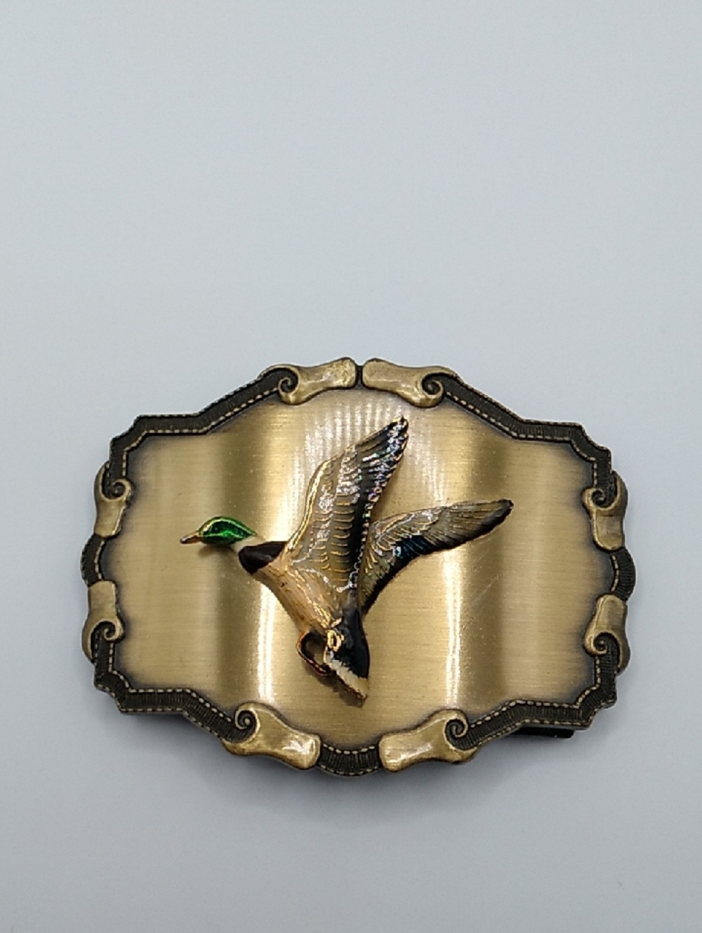 Vintage 1977 or 1978 Raintree Mallard Duck Belt Buckle (J1)